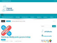 Tablet Screenshot of prijateljisrebrenice.org